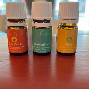 Young Living Geneyus, Tummygize, and Owie oils
